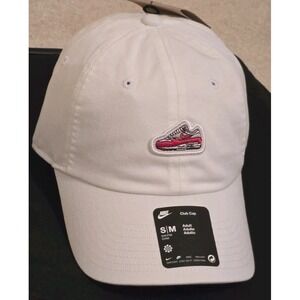 Nike Unisex Club Cap Adult S/M  Air Max 1 NEW Dunk Patch Cap White